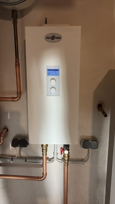 Bedienpanel der Heizungsanlage